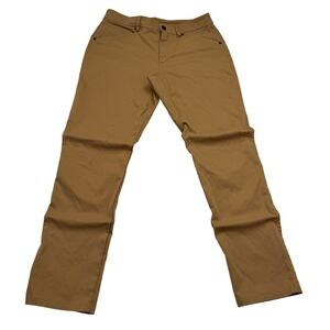 Myles Tour Pants Mens 32x30 Brown Tour Pant Performance Chino Stretch Golf